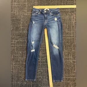 Kut from the Kloth Distressed Blue Skinny Jeans